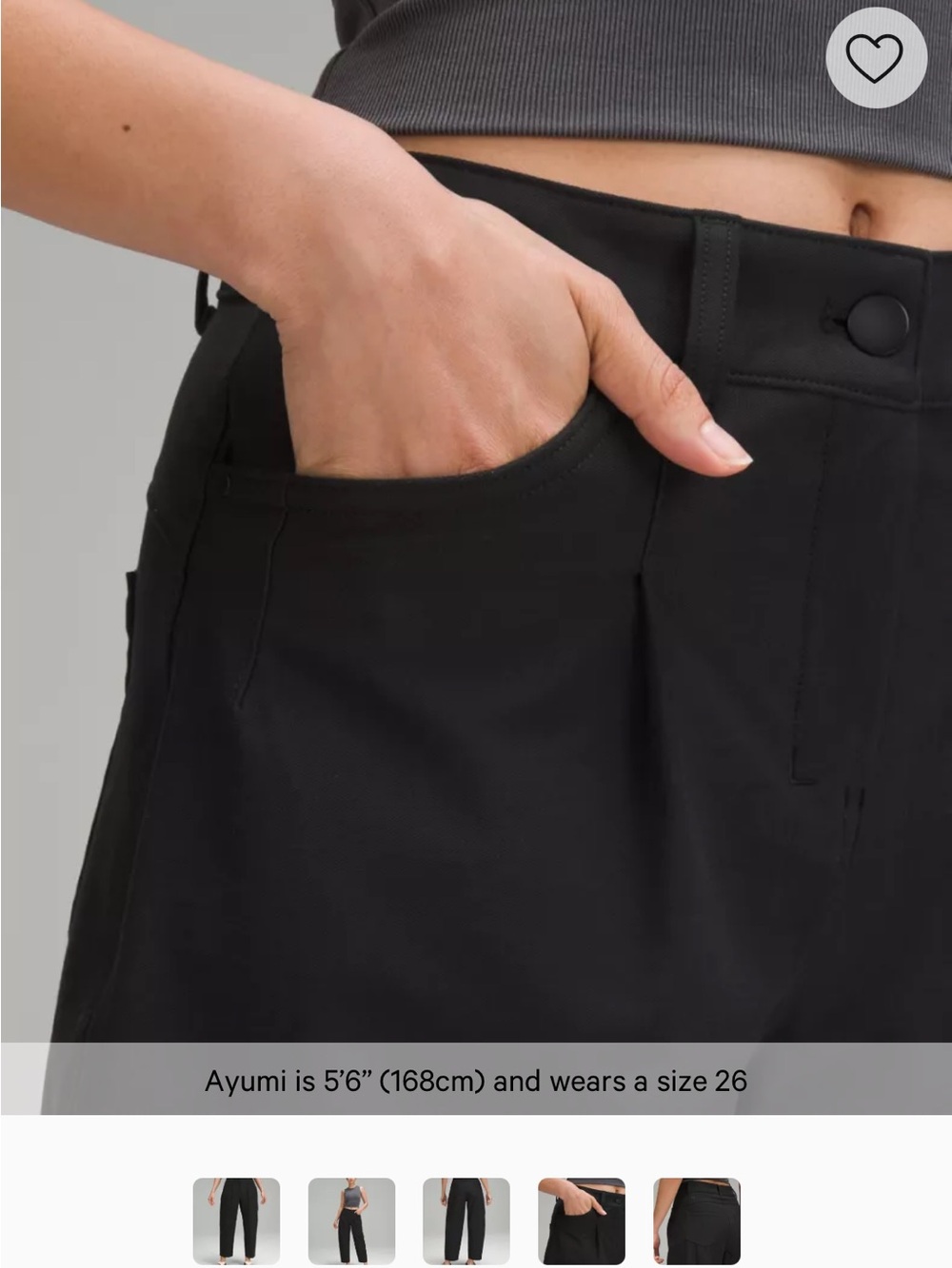 lululemon City Sleek Mid Rise Barrel Pant - Picture 4 of 6